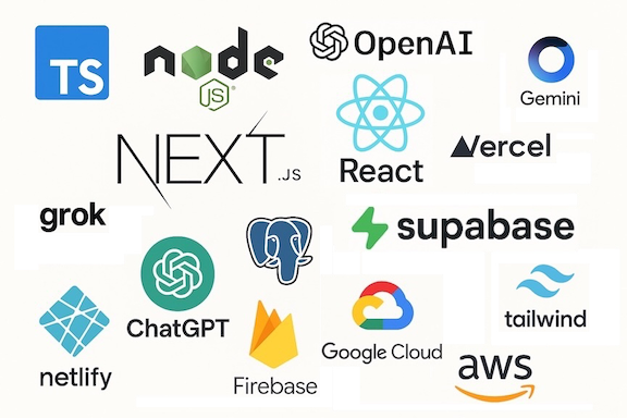 Skills logos collage